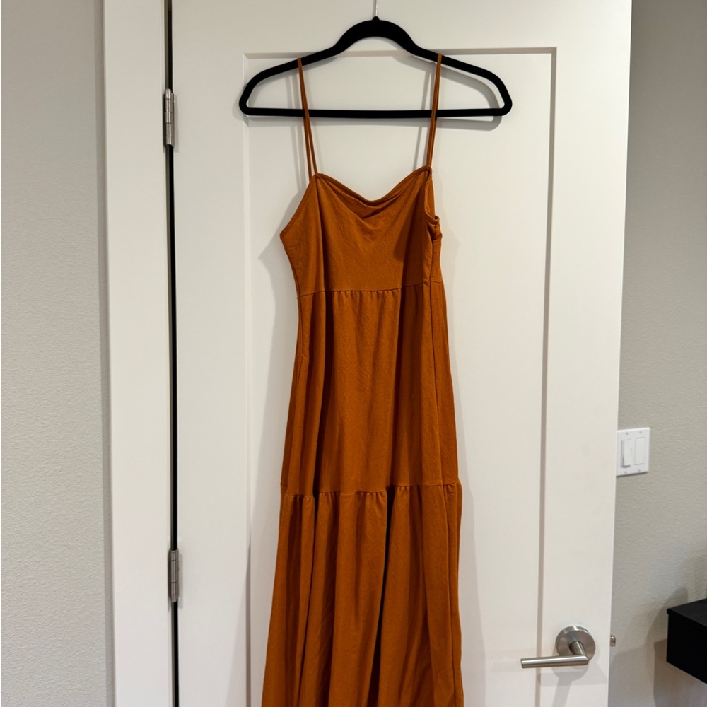 Women’s zara Orange Spaghetti Strap Dress